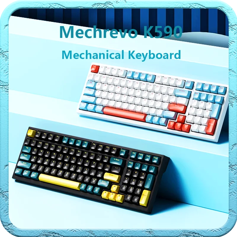 

Mechrevo K590 3-Mode Mechanical Keyboard Computer Peripheral Wireless Bluetooth Game Gift Swappable Hybrid Wired Optical Desktop