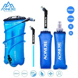 AONIJIE-botella de agua plegable, bolsa de hidratación para correr, sin TPU, SD09/10, 250/500ml