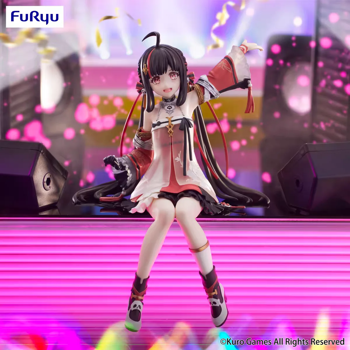 In Voorraad FuRyu Originele GRIJZE RAVEN: PUNISHING Pu Lao Hua Zhong Instant noodle druk PVC Figuur Anime Action Model Speelgoed Gift