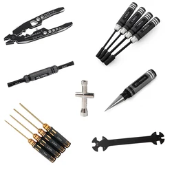 4 in 1 Hexagon Screwdriver 1.5 2.0 2.5 3.0mm/4.0 5.5 7.0 8.0mm Wrench Pliers Sleeve Service Tool for 1/8 1/10 RC Car SCX10 TRX4