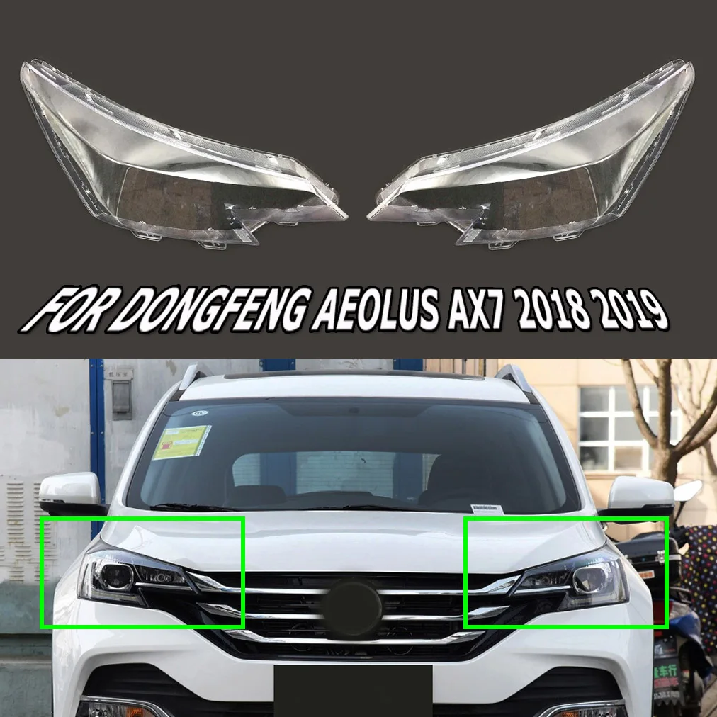 

Fit For Dongfeng Aeolus AX7 2018 2019 Headlight Cover Transparent Auto Shell Decor Lampshade Lens Accessories