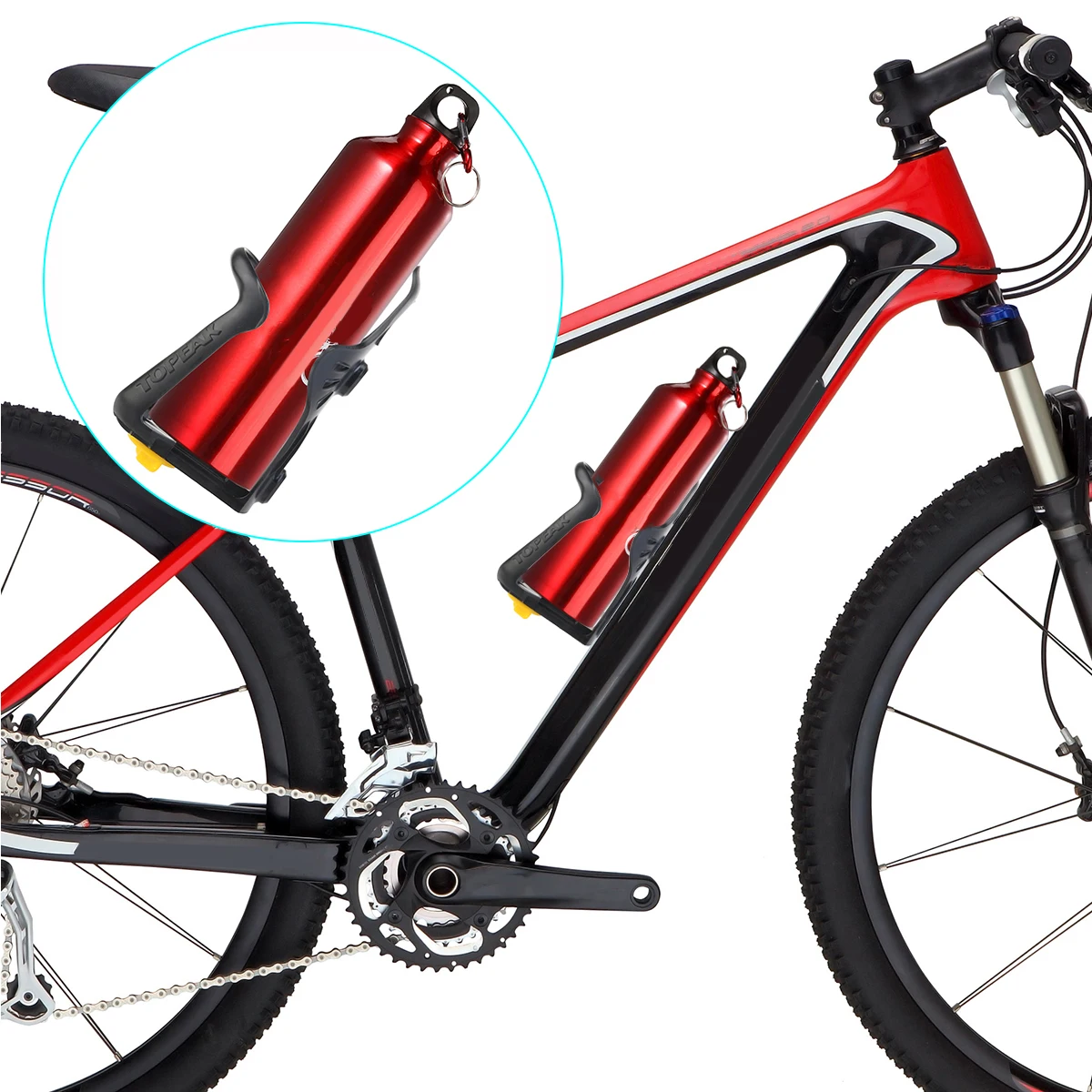 

2 Pcs Water Bottle Holder Lightweight Bike Kettle Mount Adjustable Cup Holder Suitable Mountain Road Folding Bikes Plastic Cage