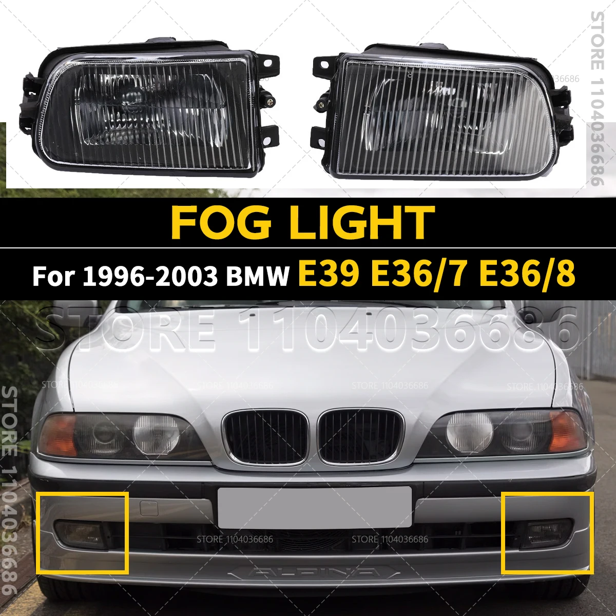 

Для 1996 1997 1998 1999 2000 2001 2002 2003 BMW 528i 540i 540iP Z3 E39 E36/7 E36/8 Противотуманные фары (без лампы) 63178381977 63178381978