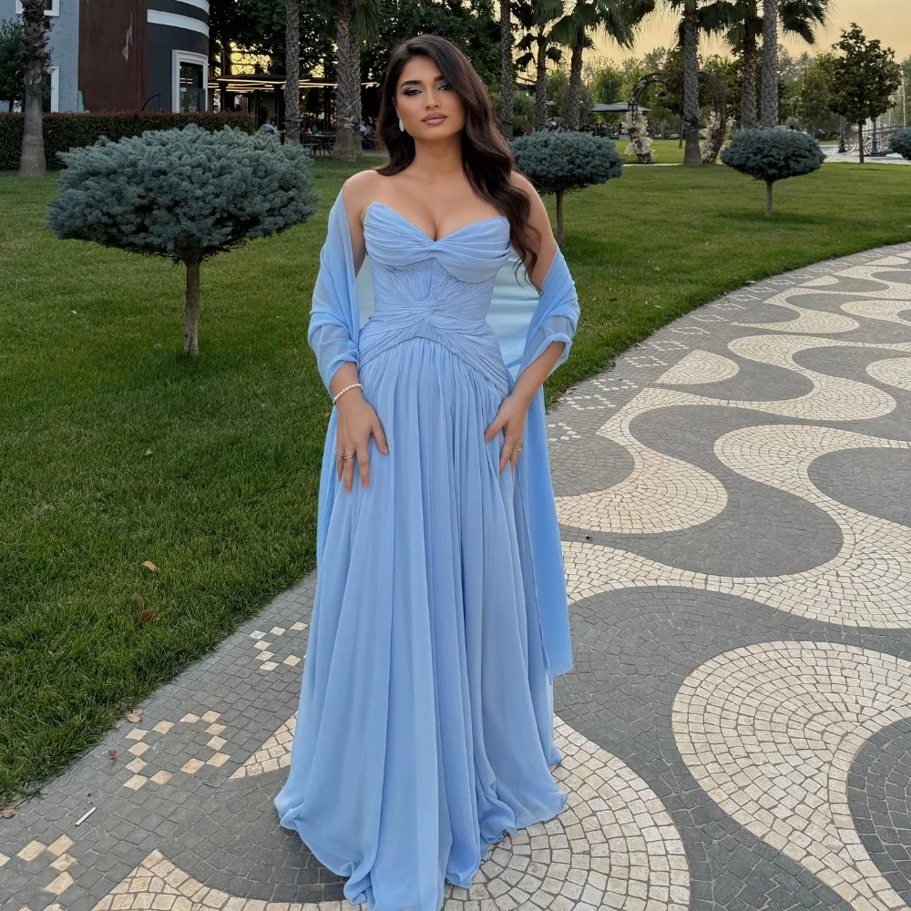 

Customized Chinese Style High Quality Chiffon Ruched Draped Straight Straight Long Dresses Bespoke Occasion Dresses Modern Style