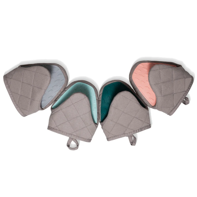 1 unidad de guantes de silicona multiusos con forma de pez, resistentes al calor y anti-quemaduras, para horno, cocina, soporte