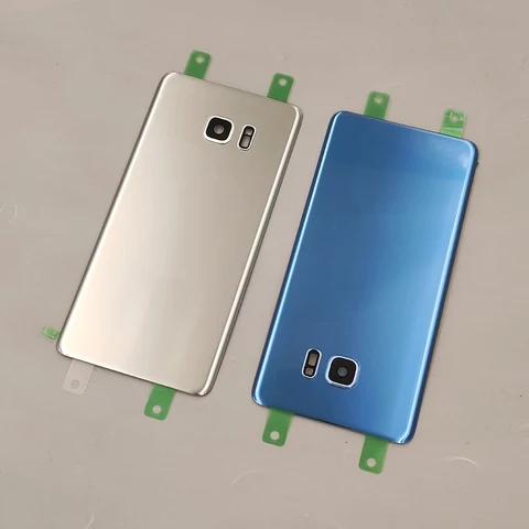 Задняя стеклянная крышка батарейного отсека для Samsung Galaxy Note 7 Note7 N930 N935, запасные части и объектив камеры