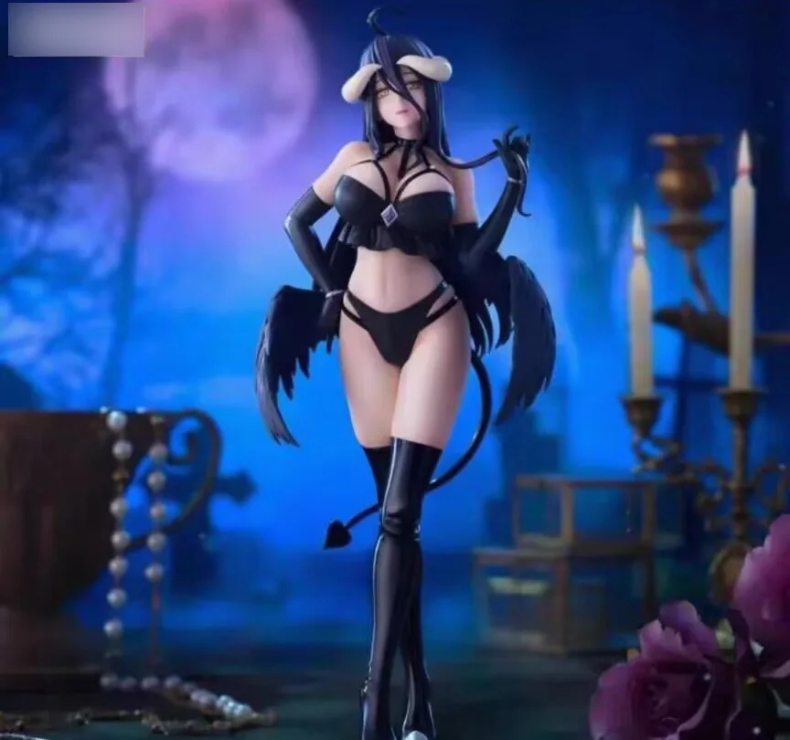 

2026 в наличии, 100% подлинная японская оригинальная аниме-фигурка albedo Devil Wing ver, фигурка, коллекционная модель игрушки