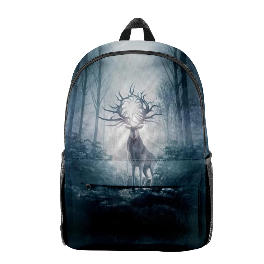 Harajuku Novelty Cool Shadow and Bone pupil Bookbag Notebook Backpacks 3D Print Oxford Waterproof Boys/Girls Travel Backpacks