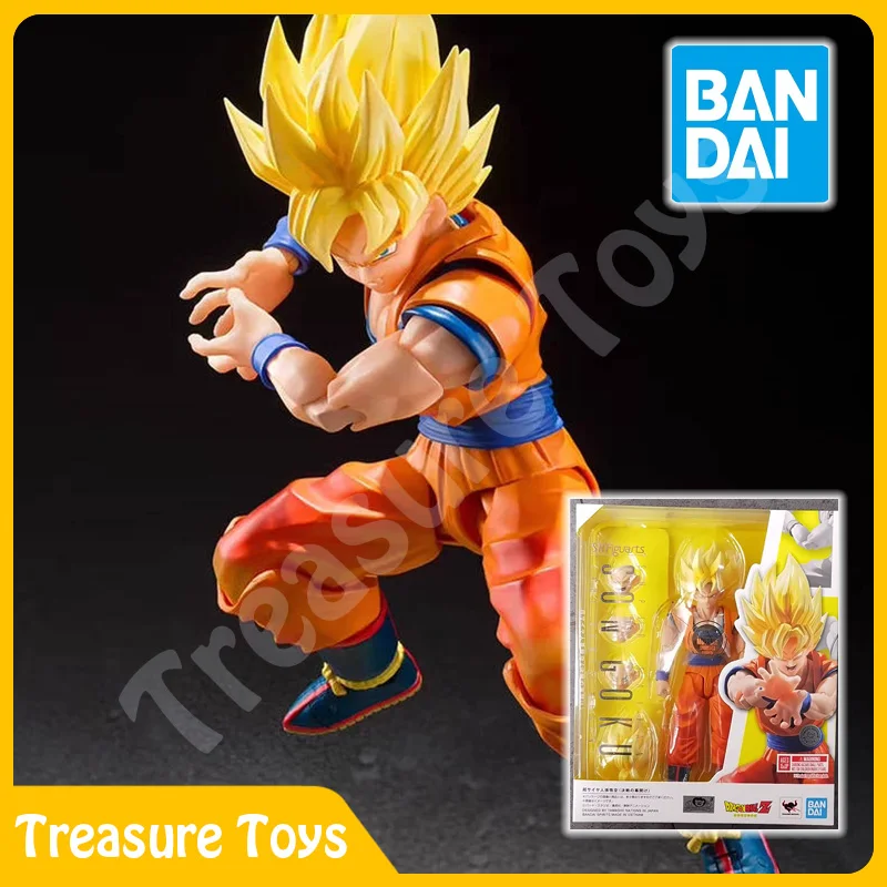 

Оригинальный Bandai S.H.Figuarts SHF Dragon Ball Z Super Saiyan Son Goku 3.0 The Games Begin Аниме Фигурка Модель Игрушки Подарки
