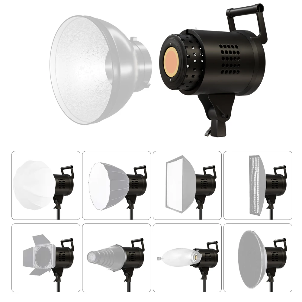 Image of Fotografie COB-Licht Bowens 135W/115W/90W Kit 2M Stativ Fotografiezubehör für Porträt-Blitz Studiozubehör