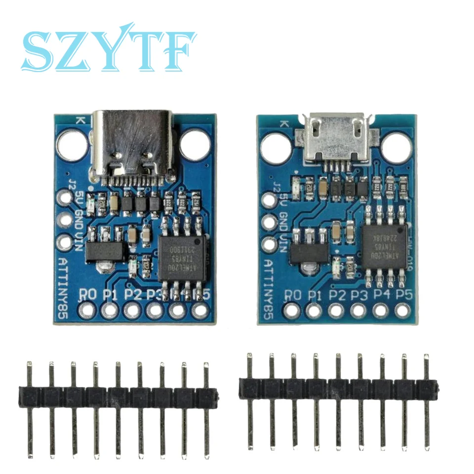 ATtiny ATtiny85 Digispark Kickstarter Micro USB Development Board Module IIC I2C TWI SPI Low Power Microcontroller