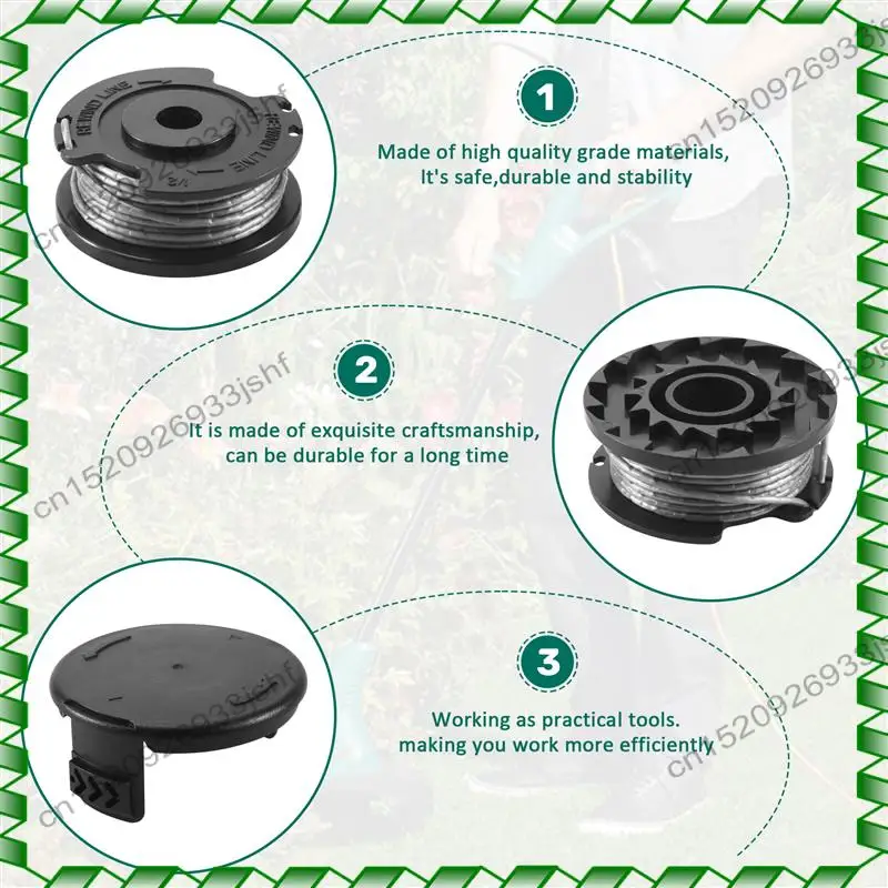 -BOFF 3 عبوات من أداة تشذيب السلاسل F016800569 خط التخزين المؤقت مع غطاء بكرة F016F04557 لسهولة قطع العشب ART 23SL 26SL