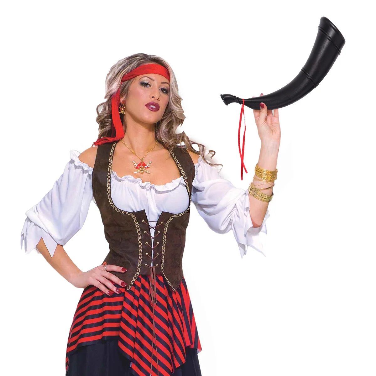 

4 Pcs Pirate Horn Props Kids Blow Horns to Toy for Halloween Clothing Funny Party