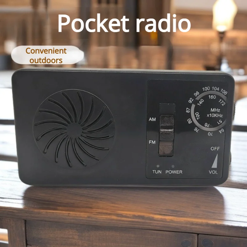 2026 New Model Outdoor Emergency Compact And Portable Pocket Radio Ultra-Thin And High-Volume Dry Battery Model