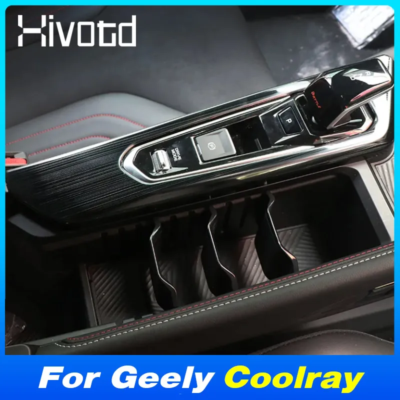 Car Center Console Gear Gear Armrest Box Frame Protect Cover For NEW Geely Coolray 2023-2024 Interior Modification Accessories