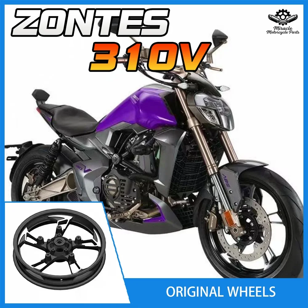 

Front and rear wheel hubs, front and rear rims, aluminum wheels for ZONTES 300-V and ZT310-V motorcycles.