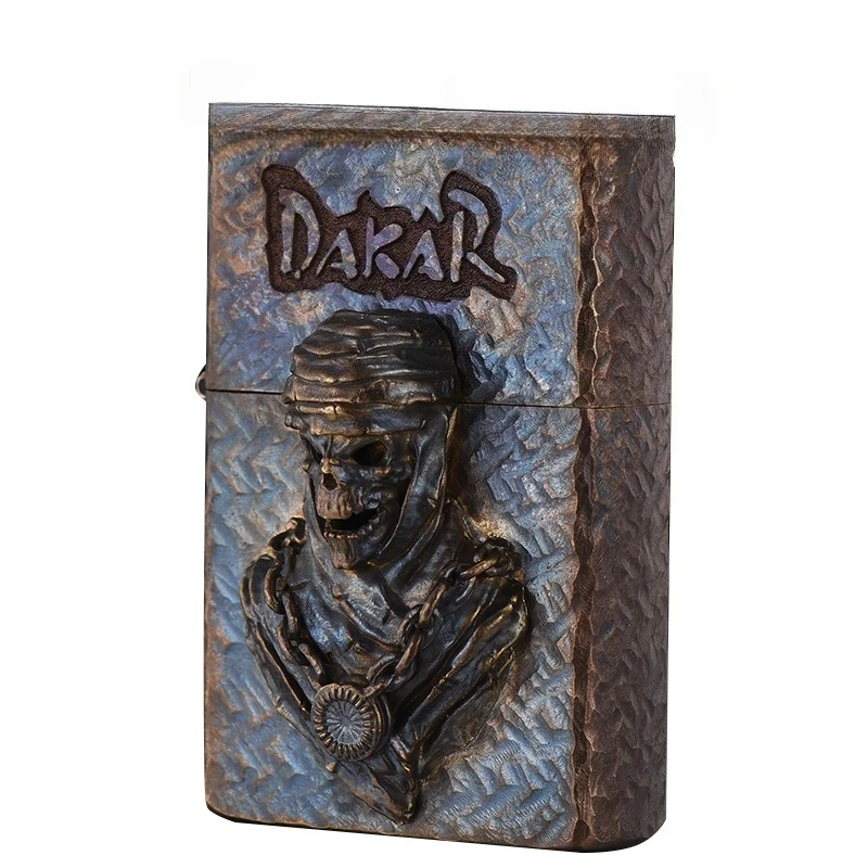 Zoro Original Copper Handmade Relief Kerosiene Grinding Wheel Lighter for Men's Fashionable High-end Gift Cigarette Lighter - Image 5