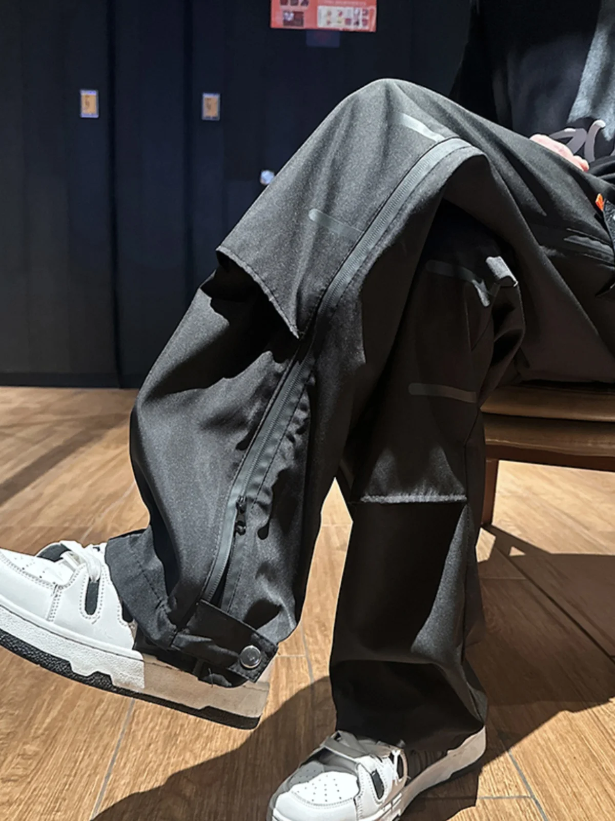 

Мужские осенние модные уличные водонепроницаемые брюки-карго American Sle, прямые повседневные брюки, модные молодежные брюки