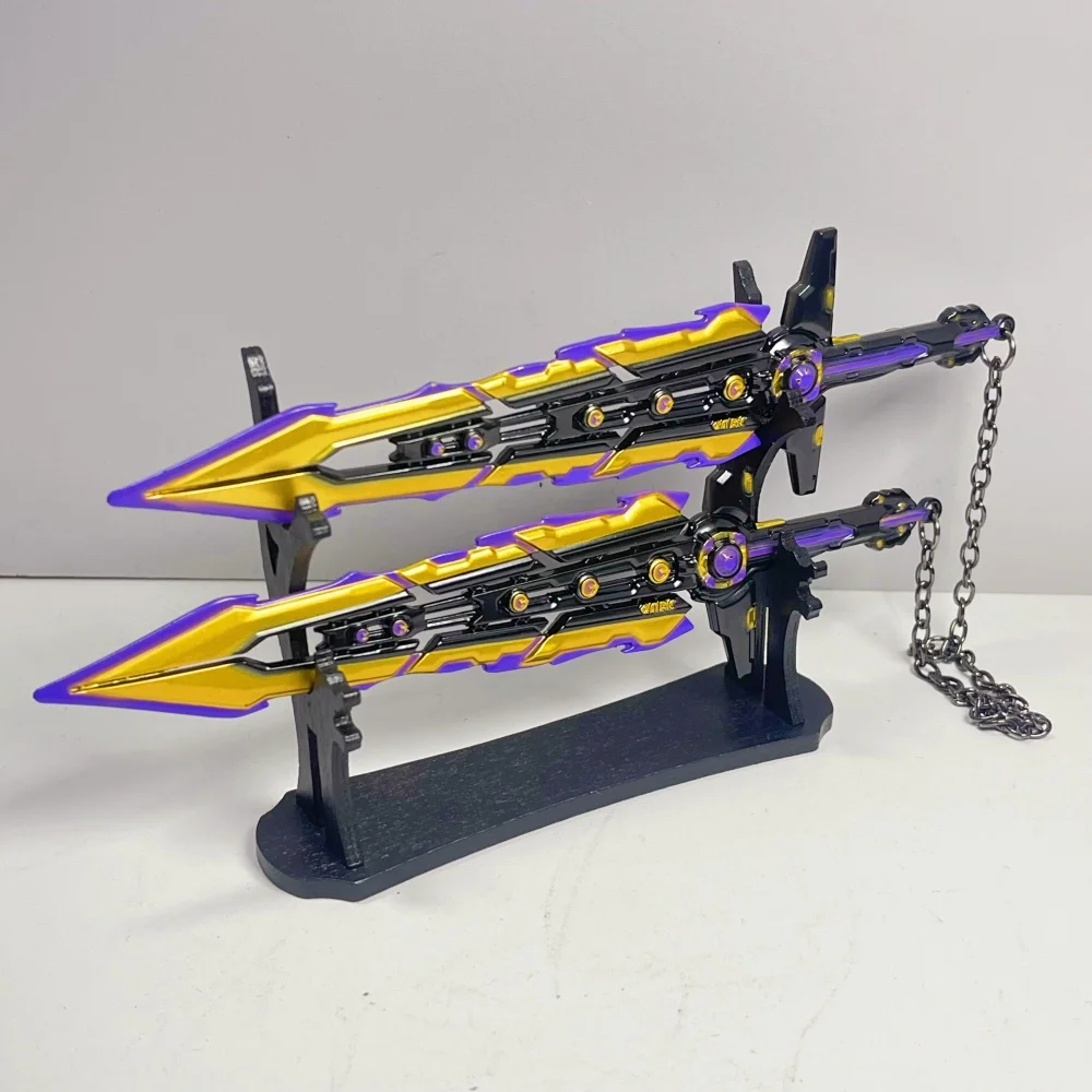 6.3-calowy Valorant Chaos Balisong Metalowy Katana Oryginalny Miecz Samurajski Nóż Ninja Katana Sabre Akcesoria do Cosplay Rekwizyt Zabawka