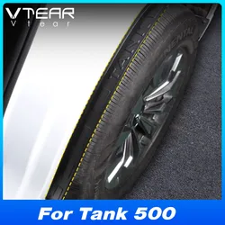 Vtear Car Exterior Mudguard Decoration Rear Tire Wing Cover Accessories Splash Guard Fender Parts For Wey Gwm Tank 500 T500 2024