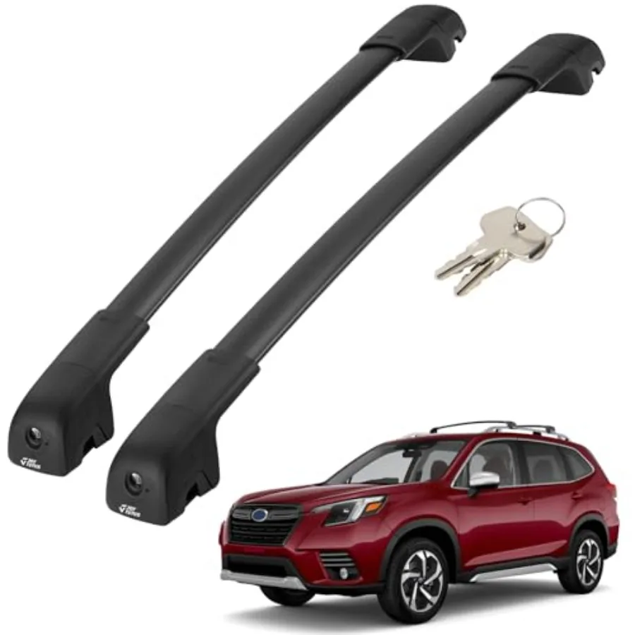 

Car Roof Rack Crossbars Compatible with Subaru Forester 2014-2026 with Lock Not for Wilderness 220LB Aluminum Crossbars for Roo