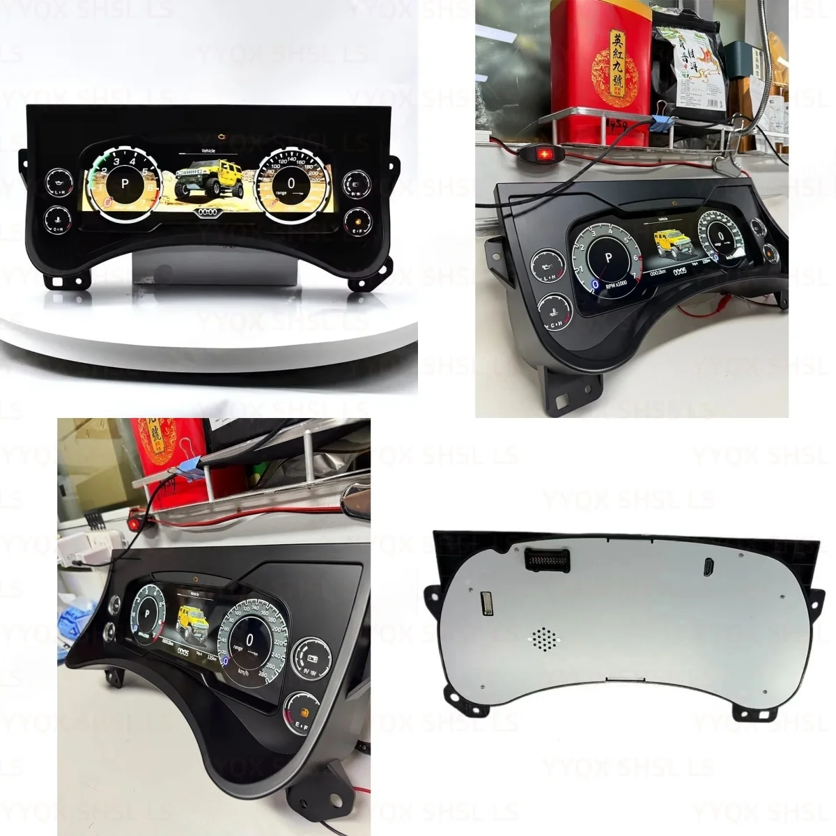 12.3‘ For Hummer H2 2003-2009 Car Speed Meter Multimedia LCD Dashboard Instrument Panel Digital Cluster Smart Gauges Module
