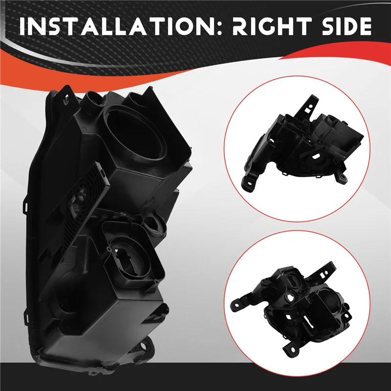 AB96-Front Headlight Base Cover For Jeep Grand Cherokee 2014-2019 Head Light Back Lid Head Light Lamp Base