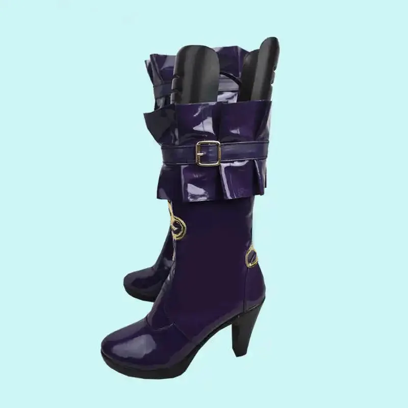 25COSHerta تأثيري أحذية لعبة هونكاي ستار السكك الحديدية الدعائم أحذية هالوين ملابس الحفلات اكسسوارات الكبار الرجال النساء أحذية طويلة