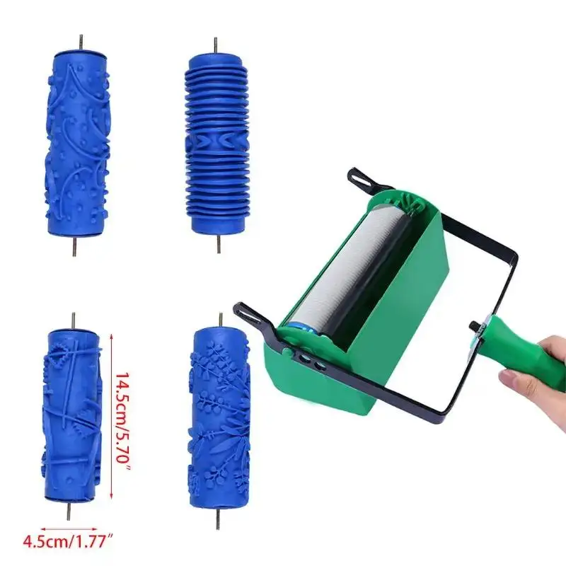 

7 Inch Wall Roller Brush Tool Two-color Decoration Paint Sprayer Machine