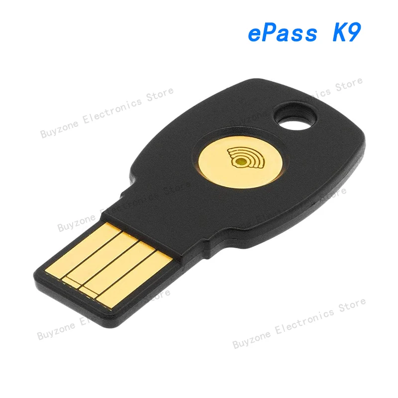 

FEITIAN ePass K9 USB Security Key - Dual Authenticator - USB-A with NFC, FIDO U2F+FIDO2