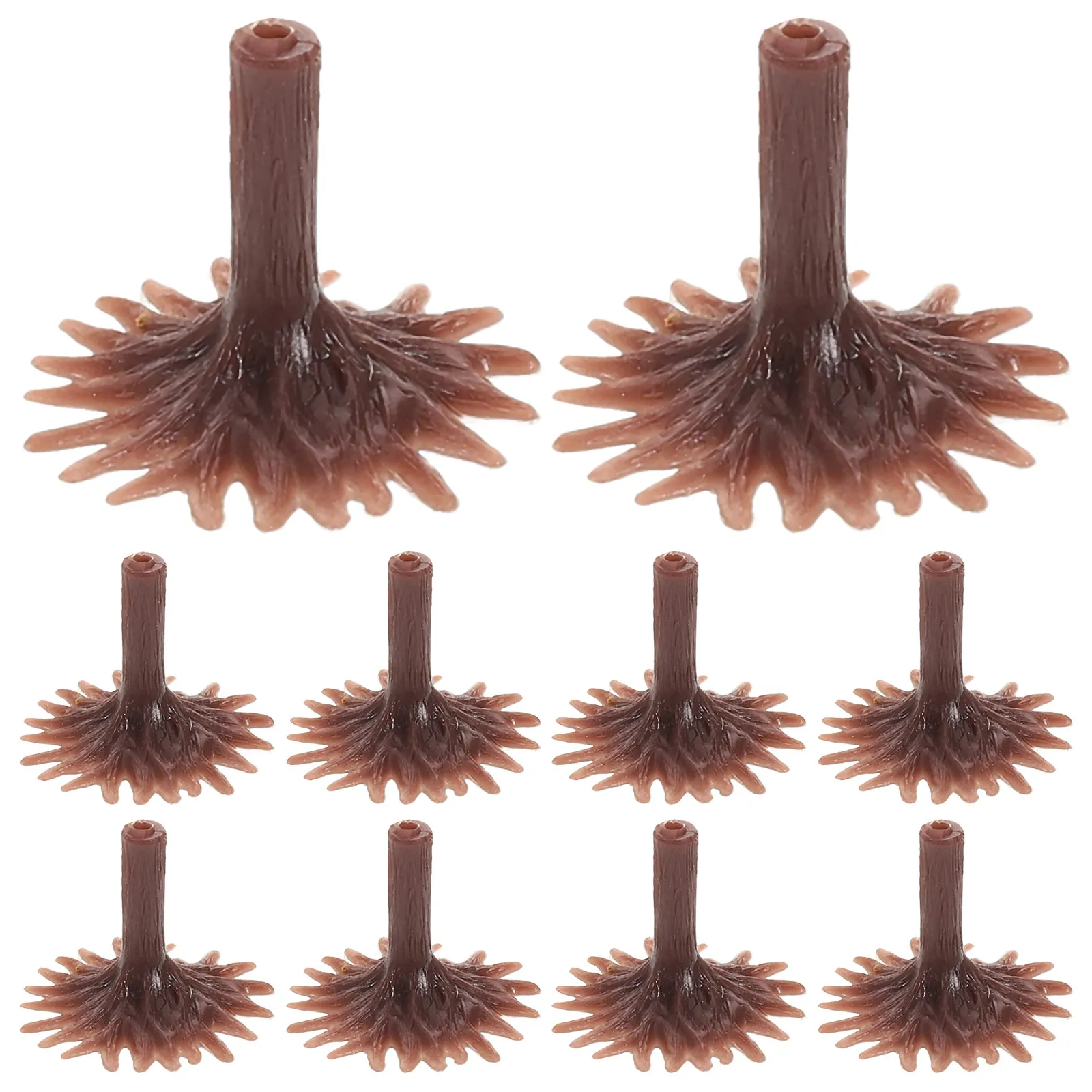 50Pcs Miniature Tree Base Holder Plastic Stable Feet for Architecture Railway Diorama Sand Table Landscape Scenery