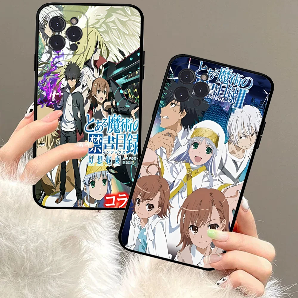 A Certain Magical Index Anime Phone Case Silicone Soft for iphone 15 14 13 12 11 Pro Mini XS MAX 8 7 6 Plus X XS XR Cover