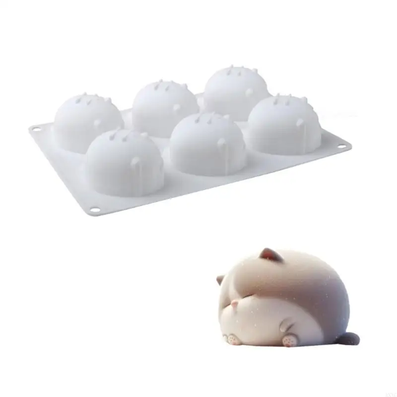 

AXYC Nonstick Silicone Puddings Molds for Cats Shape Treats Suitable for Oven Microwave Refrigerator and Freezers Use