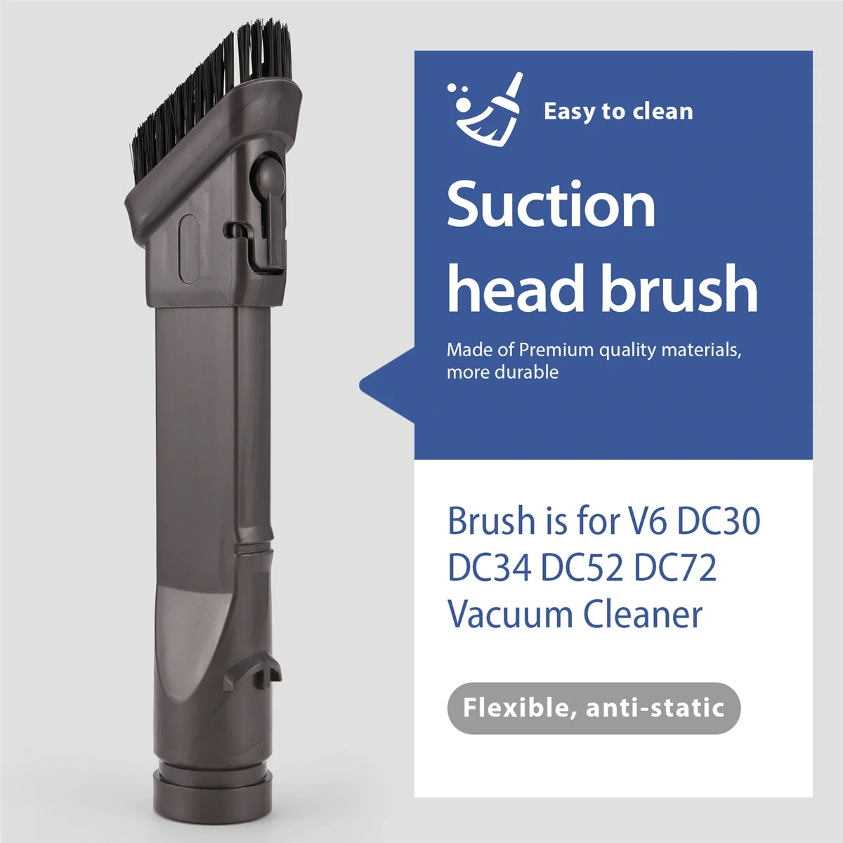 فريد شقة فوهة فرشاة شفط رئيس ل V6 DC30 DC34 DC52 DC72 مكنسة كهربائية إكسسوارات قطع غيار 2 في 1 فرش