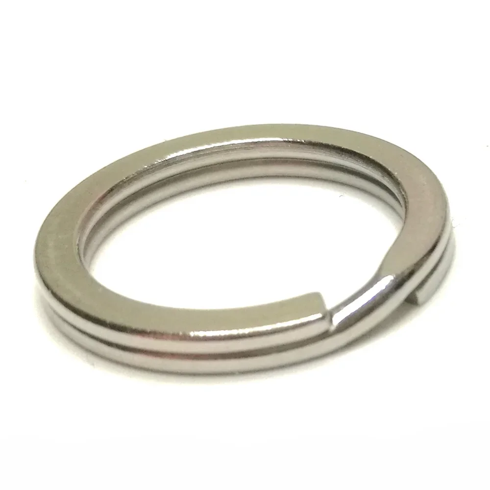 10PC 316 Stainless Steel Water Sport Keychain Keyring Split Ring Loop 2mm Split Ring for BCD attachment