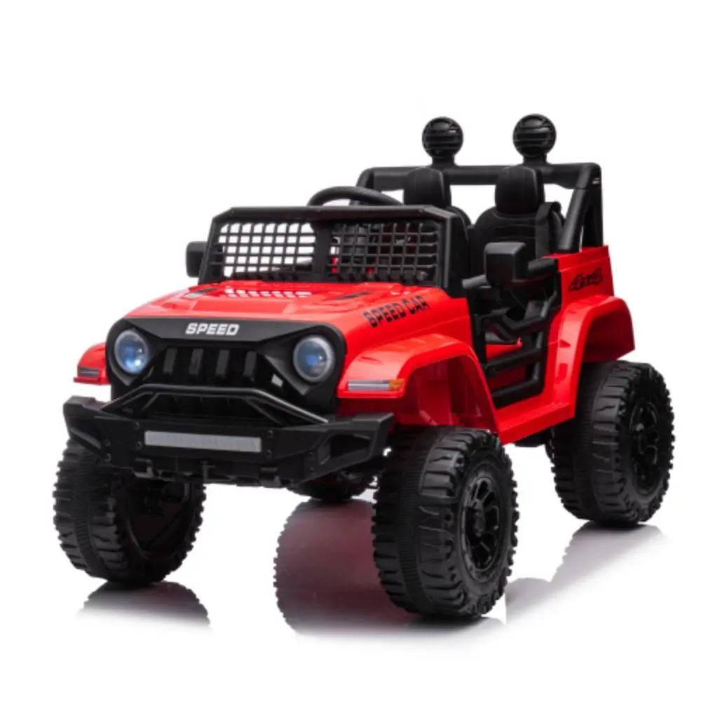 Kids Ride On Truck Car 12v7A W/Parents Remote Control Electric Car 3 Speed Adjustable Power Display MP 3LED Light Safety Belt