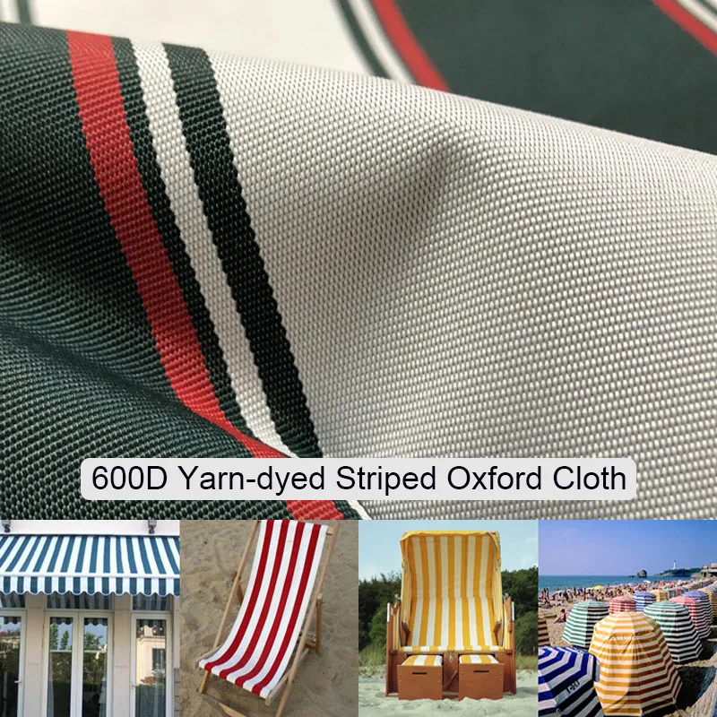 Colorful Stripes Oxford Sunshade Cloth Tent Travel Bag Table Chair Cover Curtains  Clothing Medical Bed Cover Fabric