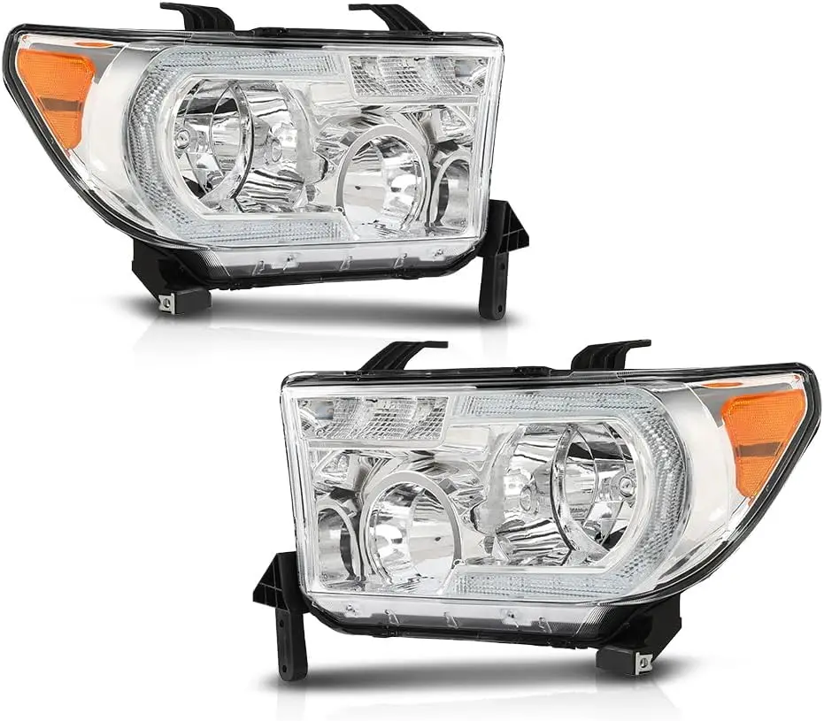 

Передние светодиодные фары в сборе, совместимые с Toyota Tundra 2007-2013/подходят для Toyota Sequoia 2008-2017, стороны водителя и пассажира.