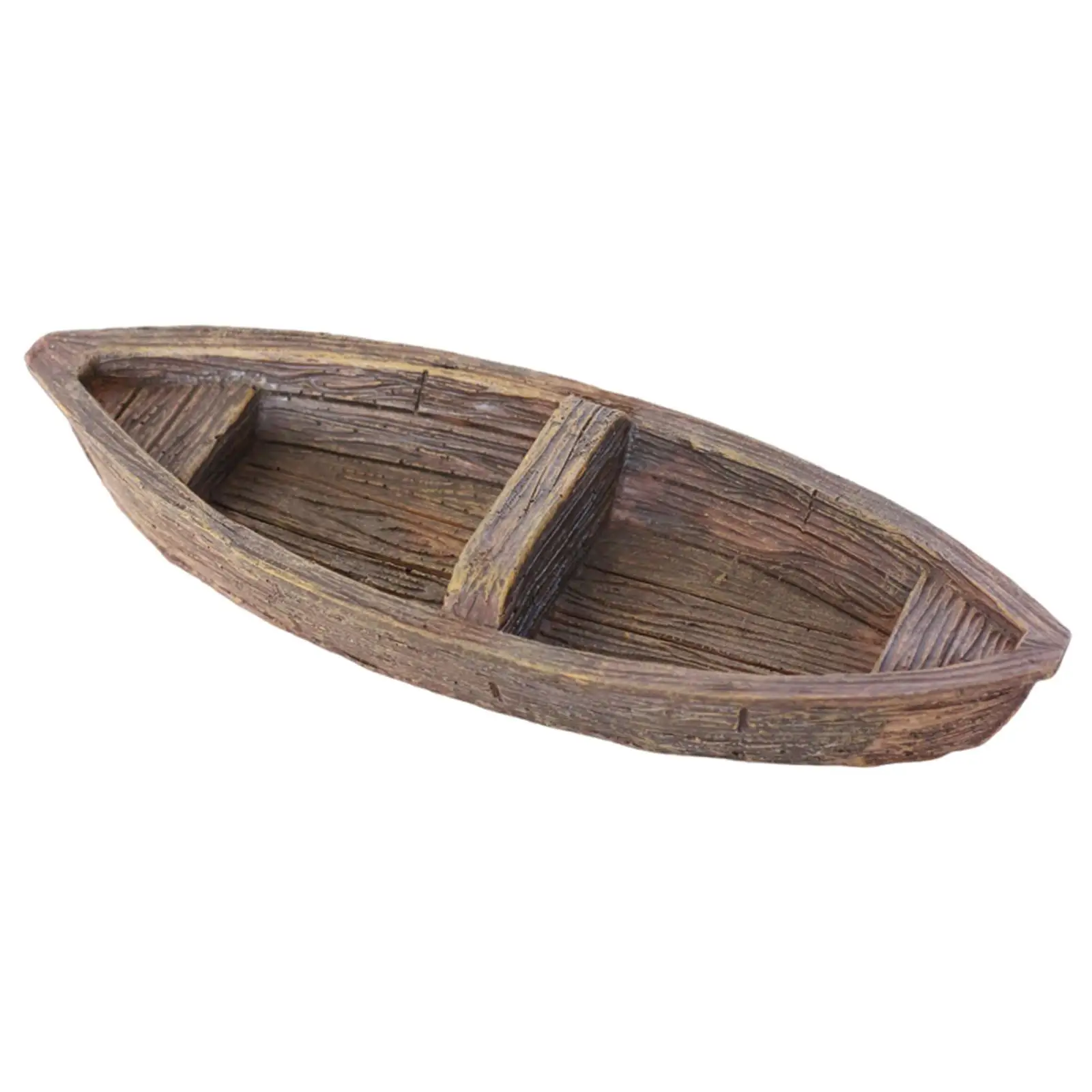 

Винтажная плавающая лодка-скульптура из смолы для аквариума, креативное украшение для аквариумных аксессуаров