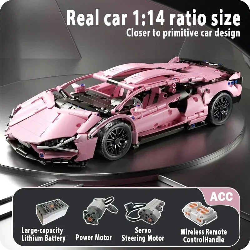 Technical Racing Sport Remote Car Model Building Blocks City Mechanical Speed Vehicle Supercar Brick Puzzle Toys Kid Adult Gift