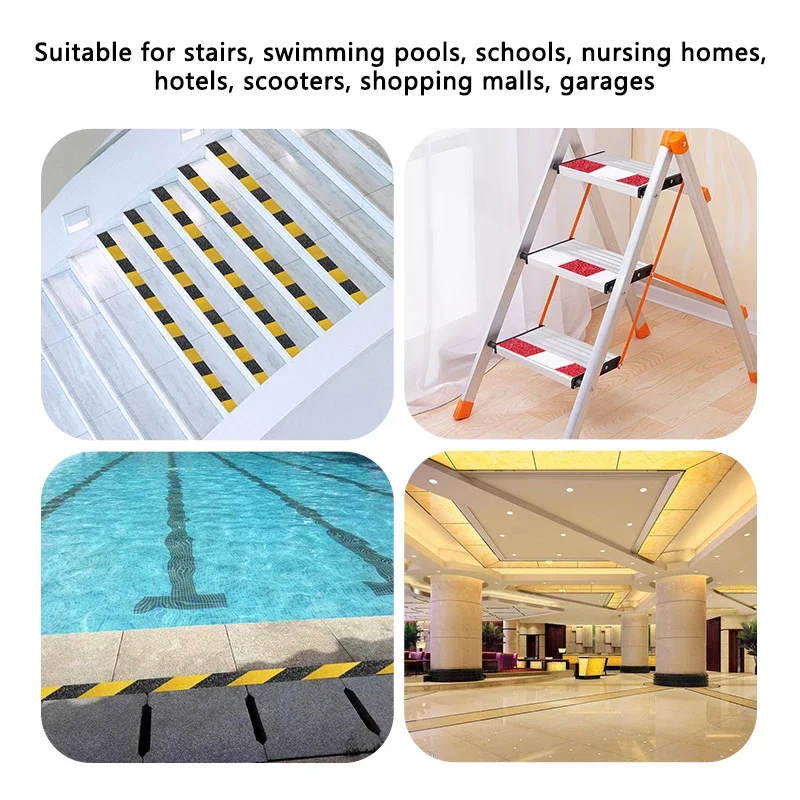 5M Self Adhesive Anti Skid Tape Non Slip Grip Strip for Shower Room Bathroom Floor Tiles Kitchen Stairs Bathtub Edge 25/50/100mm view 6