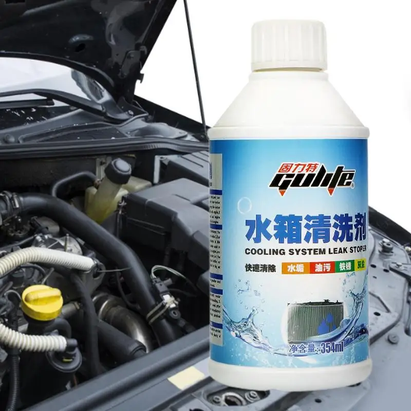 

Radiator Scale Remover Radiator Cleaning Fluid 354ml Car Cleaner Removes Rust Scale Deposits for Auto Cooling System Maintenance