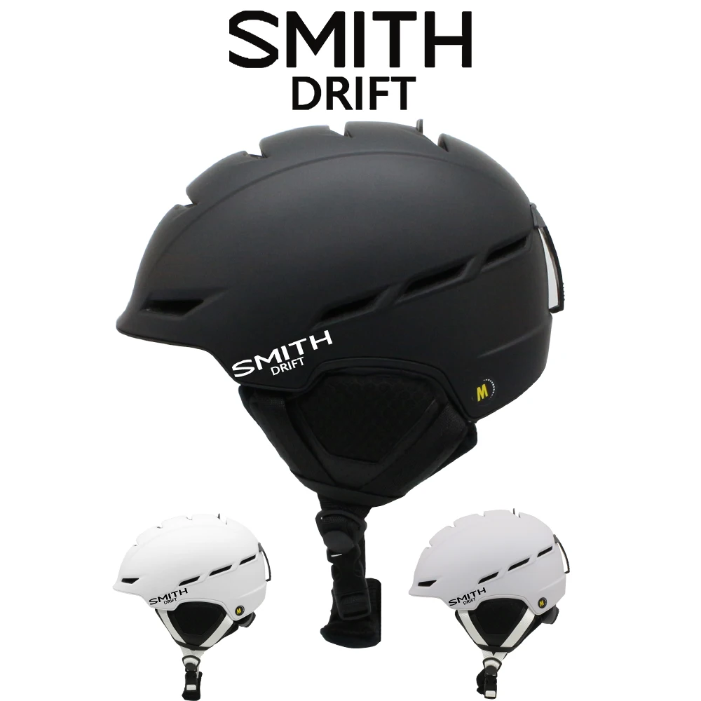 SMITH DRIFT Ski helmet overall molded ABS+PC+EPS high-quality ski helmet, outdoor sports, snowboard and skateboard safety helmet