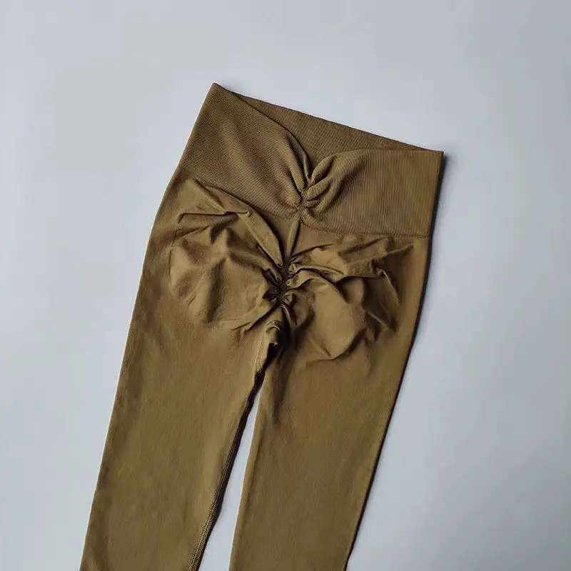 Hochwertige Yoga-Hosen für Damen, Fitness-Leggings, hochelastische Sporthosen, Push-up-Leggings, Laufleggings, atmungsaktive Gym-Leggings. – Detail 32