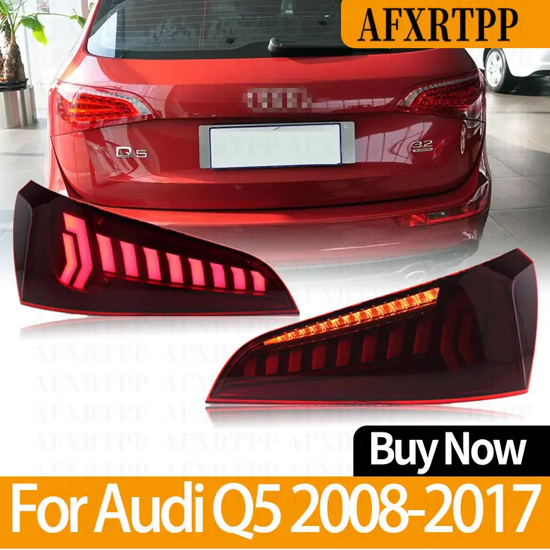 Автомобильные аксессуары для Audi Q5, светодиодные задние фонари 2008-2017, задний фонарь с динамическим указателем поворота, задние фонари, противотуманные фары Plug and Play