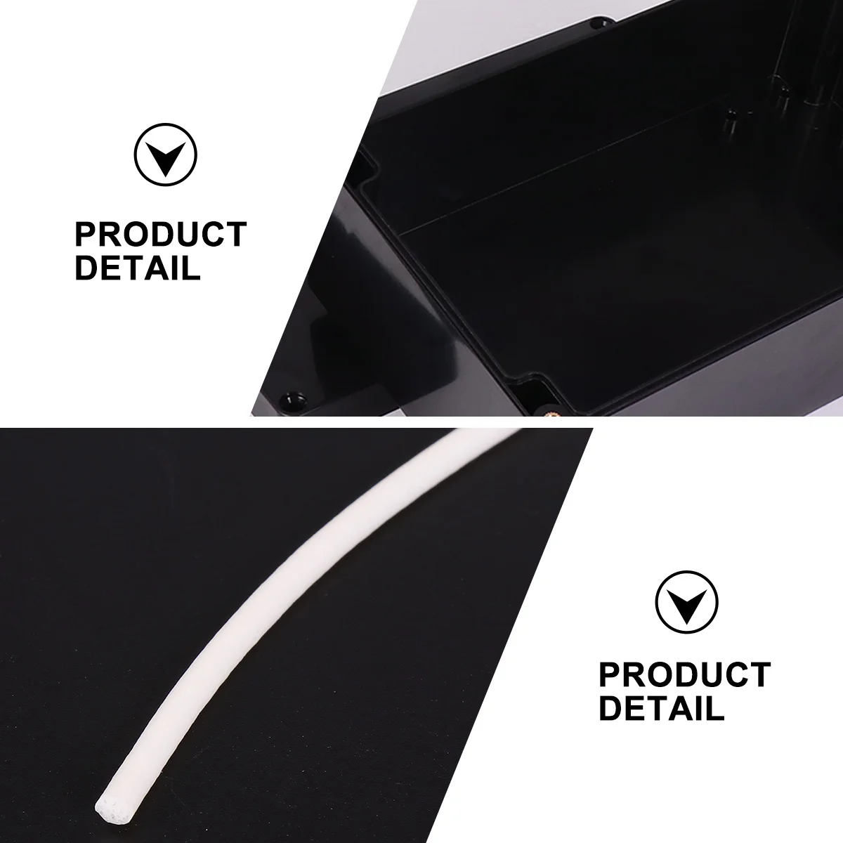 1 قطعة صندوق وصلات بلاستيكي مقاوم للماء حاوية مختومة للمشروعات الإلكترونية مصدر الطاقة للاستخدام في الهواء الطلق مقاوم للغبار 200X120X75 مع