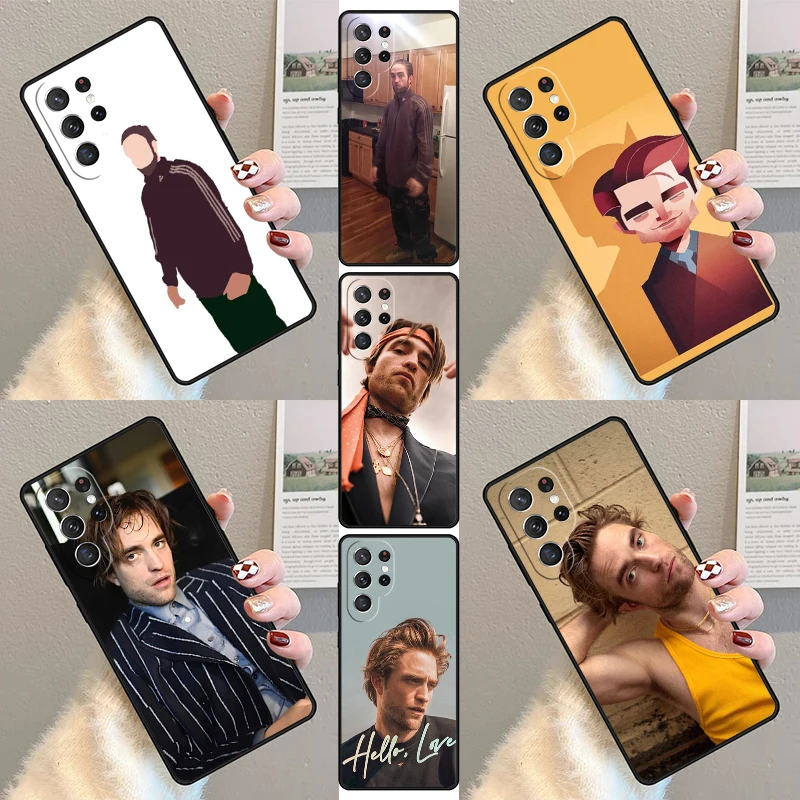 Robert Pattinson Funny Meme Phone Case For Samsung Galaxy S23 S21 S20 FE S24 S22 Ultra Note20 S10 S9 S8 Plus Silicone Cover