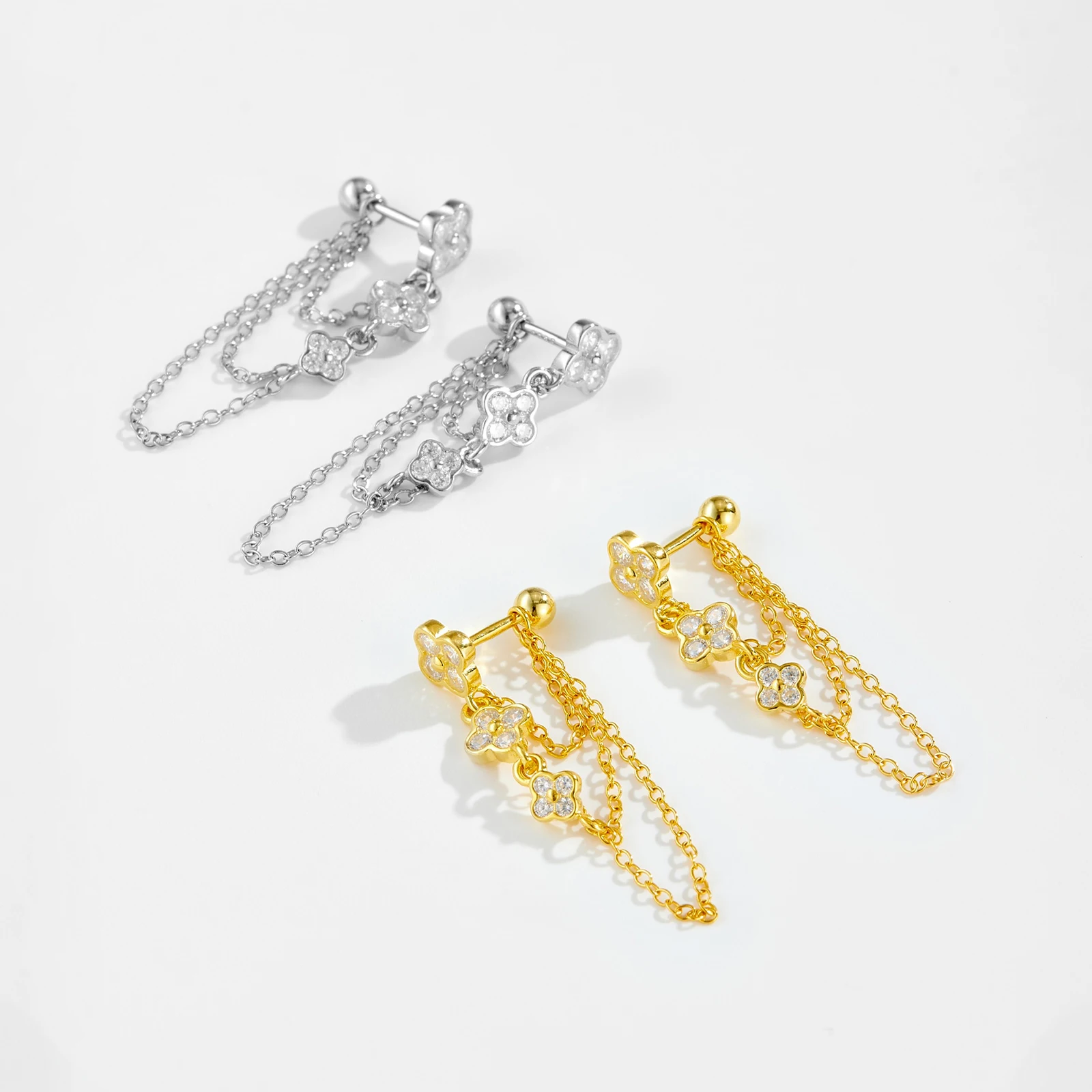 

VEWANT 925 Sterling Silver Clear Zircon CZ Long Drop Earrings 2025 Classic Luxury Elegant Daily Fine Party Jewelry Women Gift