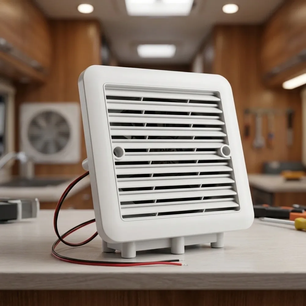 12V RV Vent Fan Side Ventilation Fan RV Air Quality Improvement Durability Against Elements Hassle-free Addition