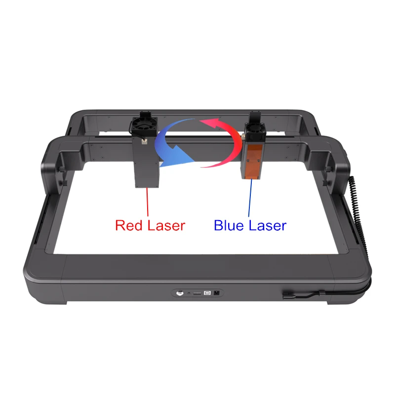 

LYBGACNC Laser Engraver Engraving Materials Dual Heads for Metal Paper Glass Plastic Leather Woodworking Cutting Machine